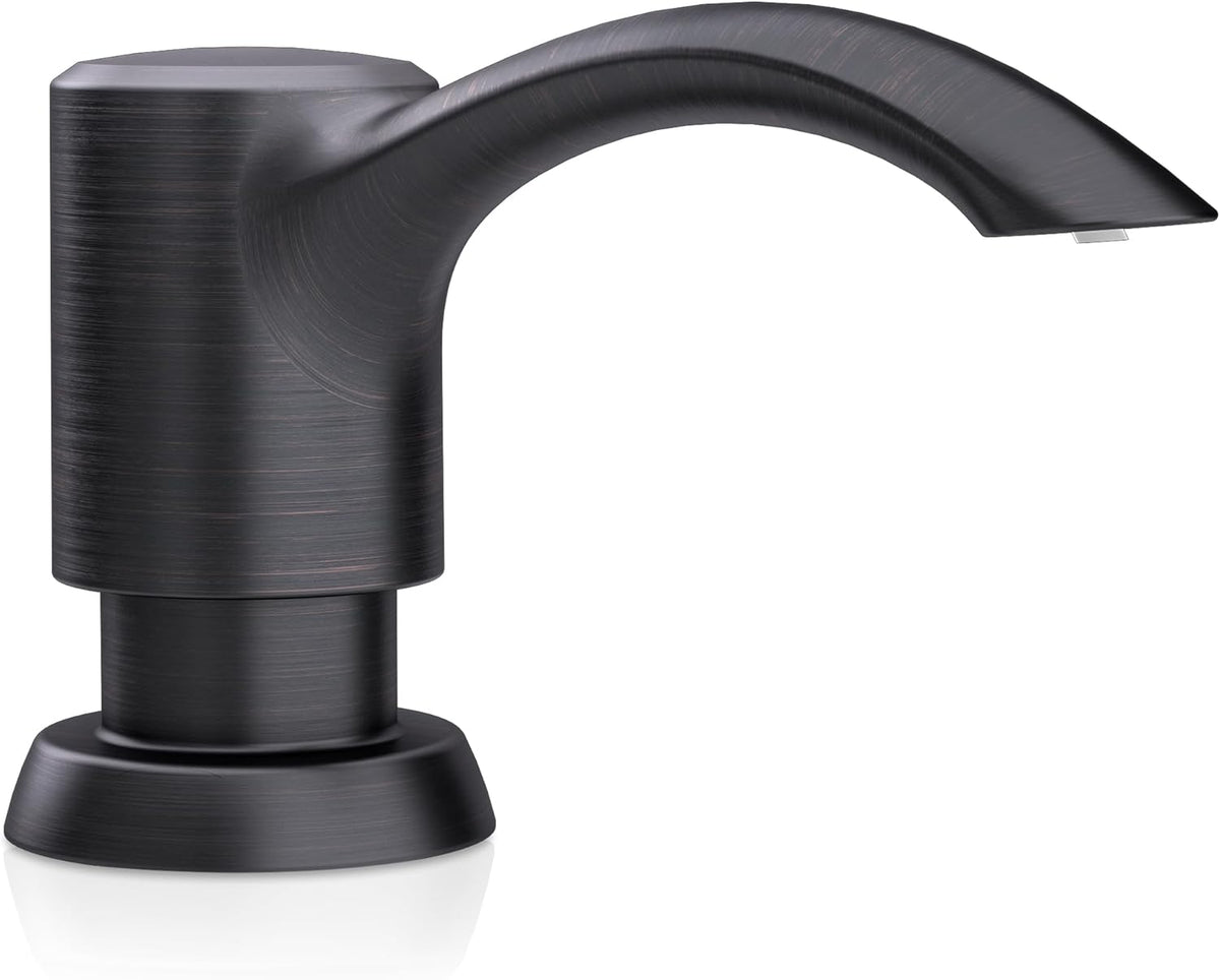 SAMODRA Built in Kitchen Sink Soap Dispenser (Oil Rubbed Bronze) with 12 oz Large PET Lotion