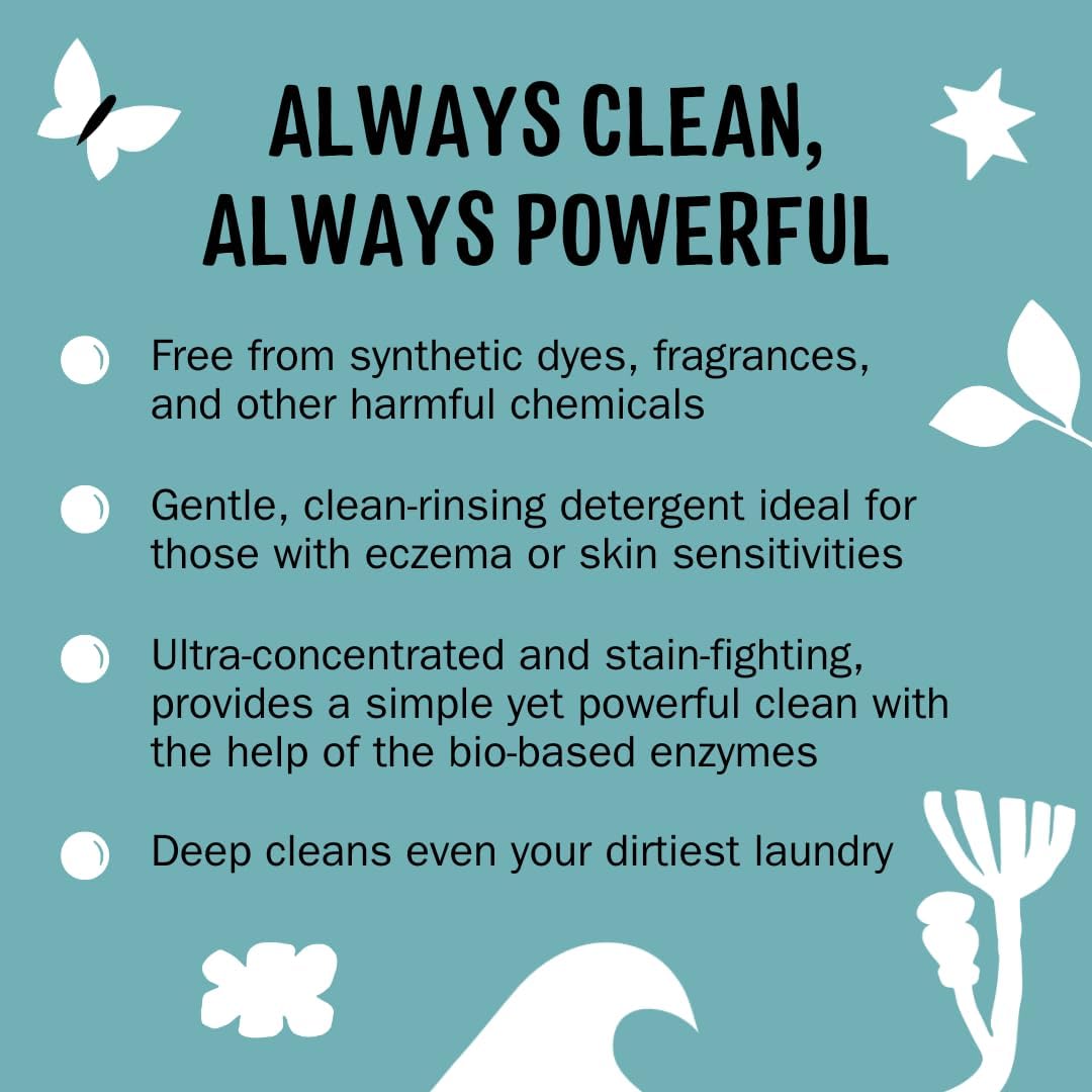 Molly's Suds Liquid Laundry Detergent | Clean Laundry Detergent Soap for Sensitive Skin | 2x