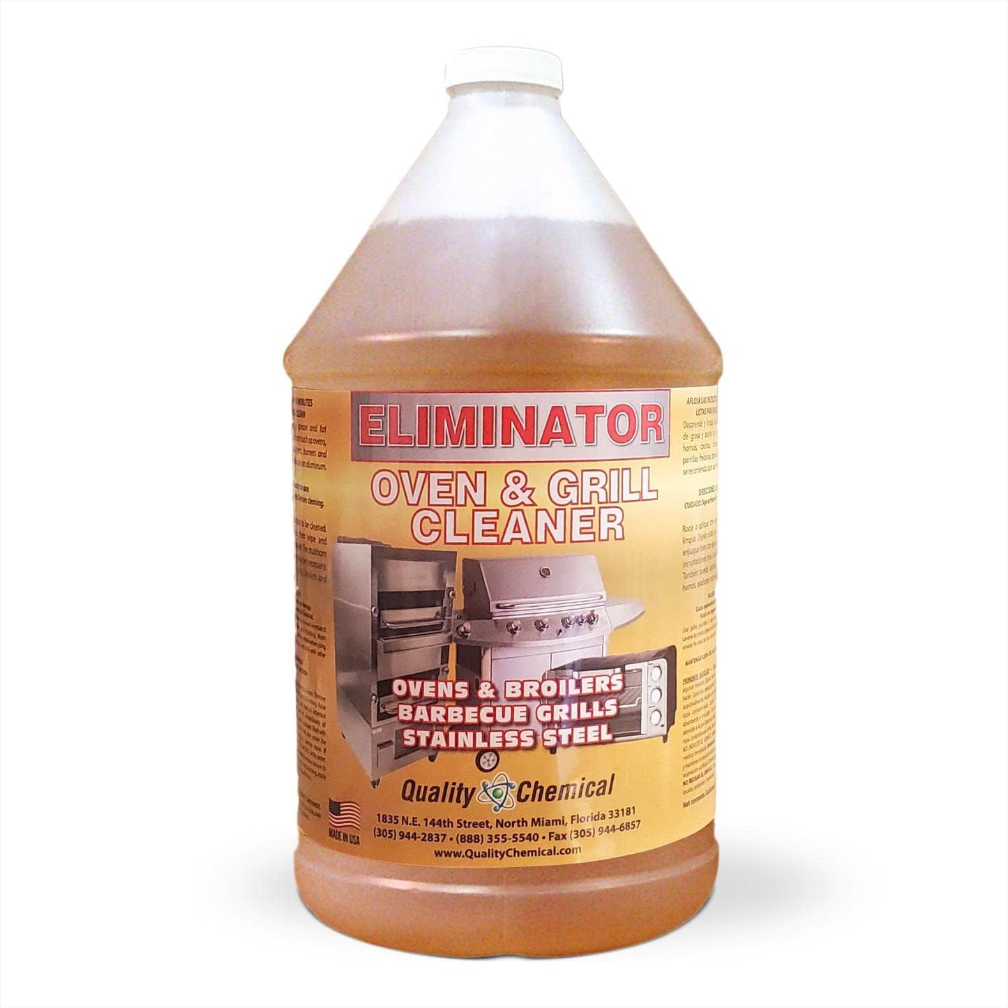 Quality Chemical Oven Cleaner & Grill Cleaner - Heavy-Duty/Fast Acting & Easy to