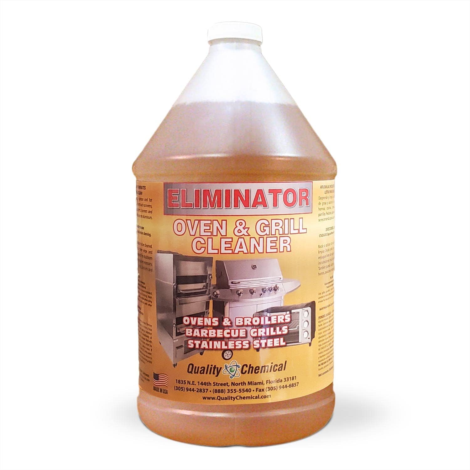 Quality Chemical Oven Cleaner & Grill Cleaner - Heavy-Duty/Fast Acting & Easy to