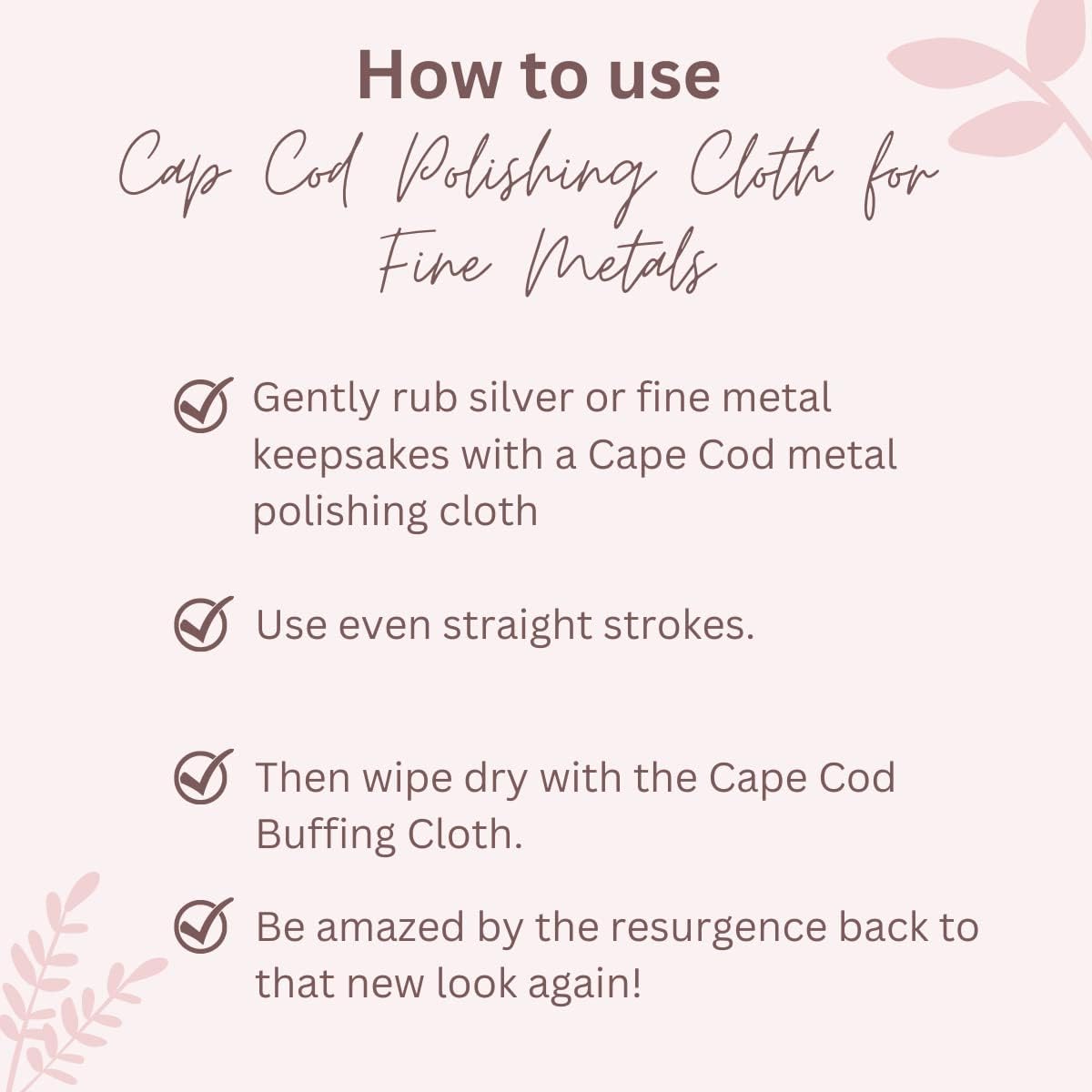 Cape Cod Polishing Metal Tin Bundle for Fine Metals | (12) 4X6 Polishing Cloths | (1) 12x12 Buffing