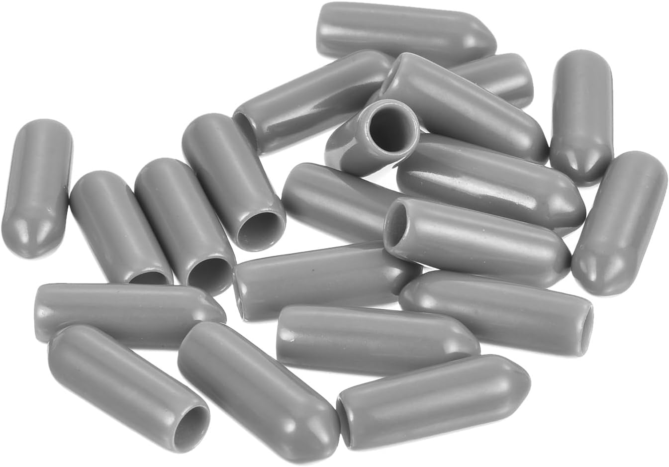 uxcell 20pcs Rubber End Caps Protective Caps 4.5mm ID Vinyl PVC Round Tube Bolt Cap Cover Screw