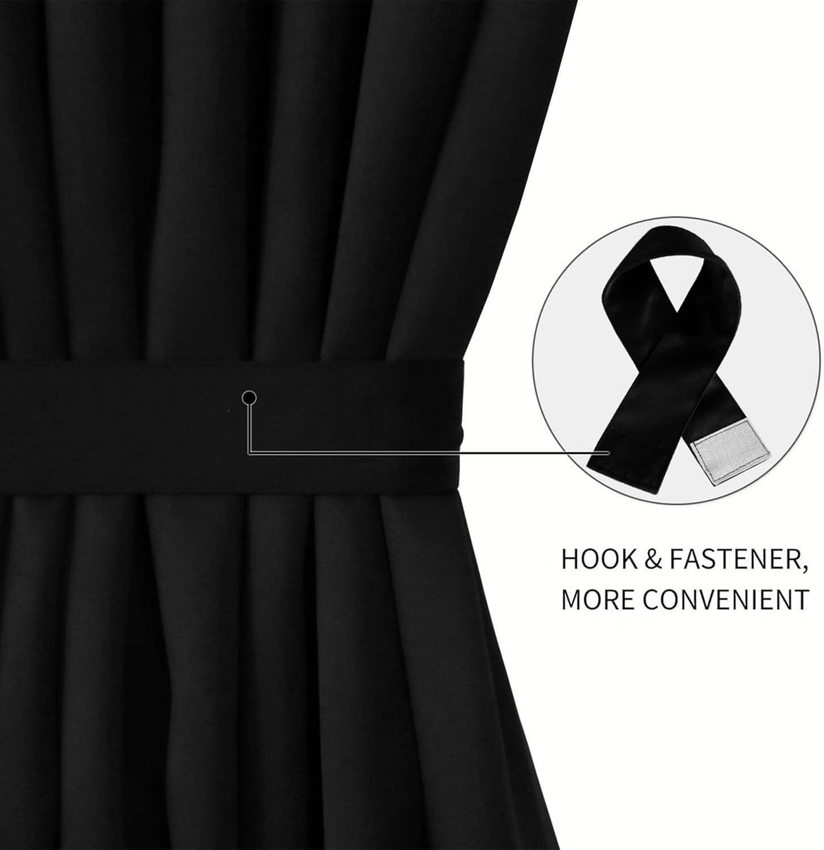 DWCN French Door Curtains – Rod Pocket Thermal Blackout Curtain for Window/Patio