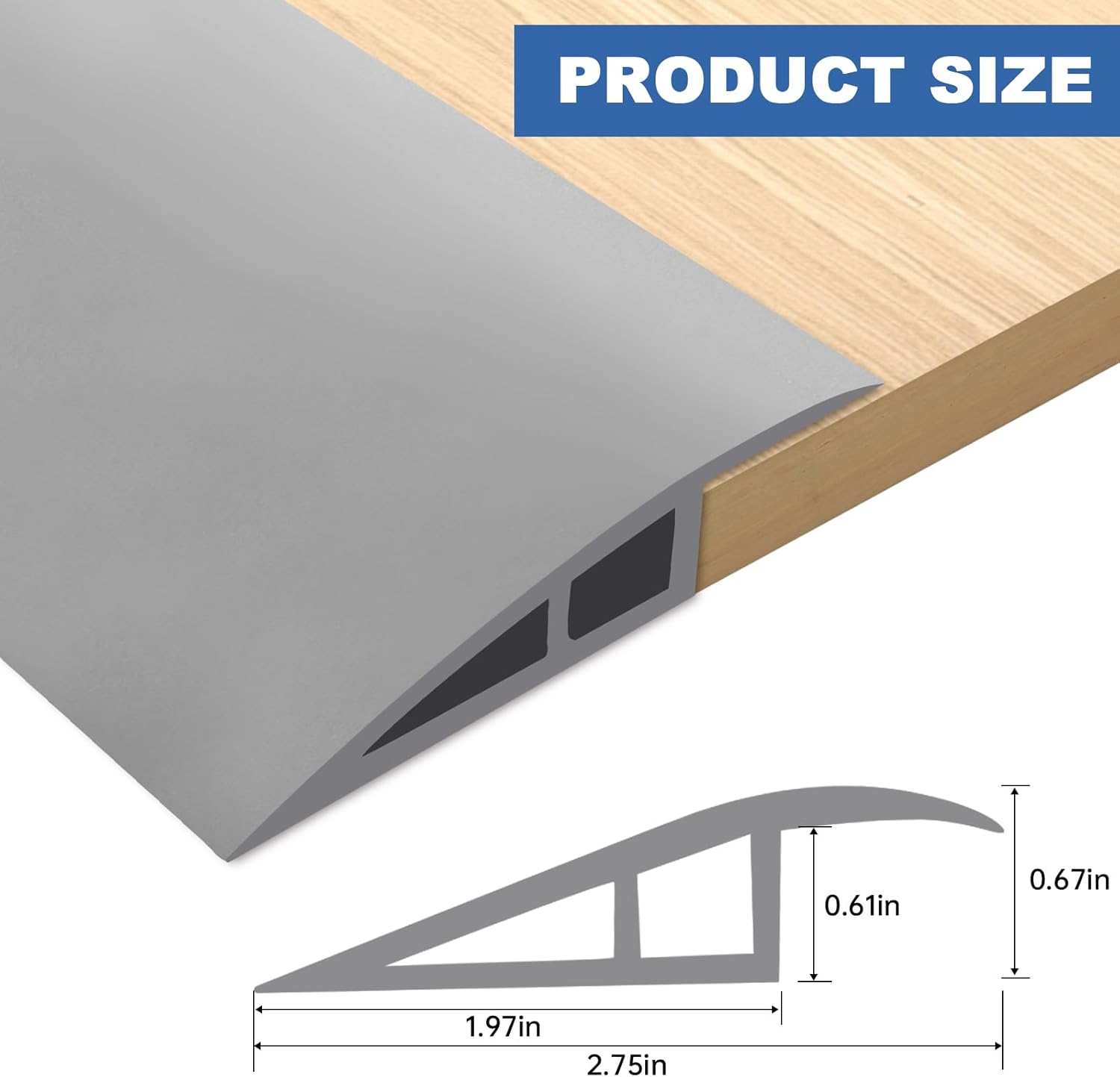 Vinyl Door Threshold Flooring Transition Strip Self Adhesive Carpet Edging Strip for Laminate