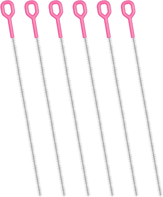 6 Pack Straw Cleaner Brush - 12.6" Extra Long Straw Cleaners Full Bristles Coverage with Different