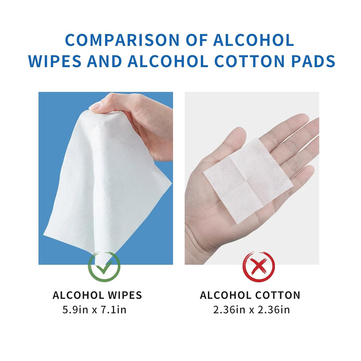 100 Count Individually Packed Hand Sanitizing Wipes - 75% Alcohol Formula with Aloe, Moisturizer