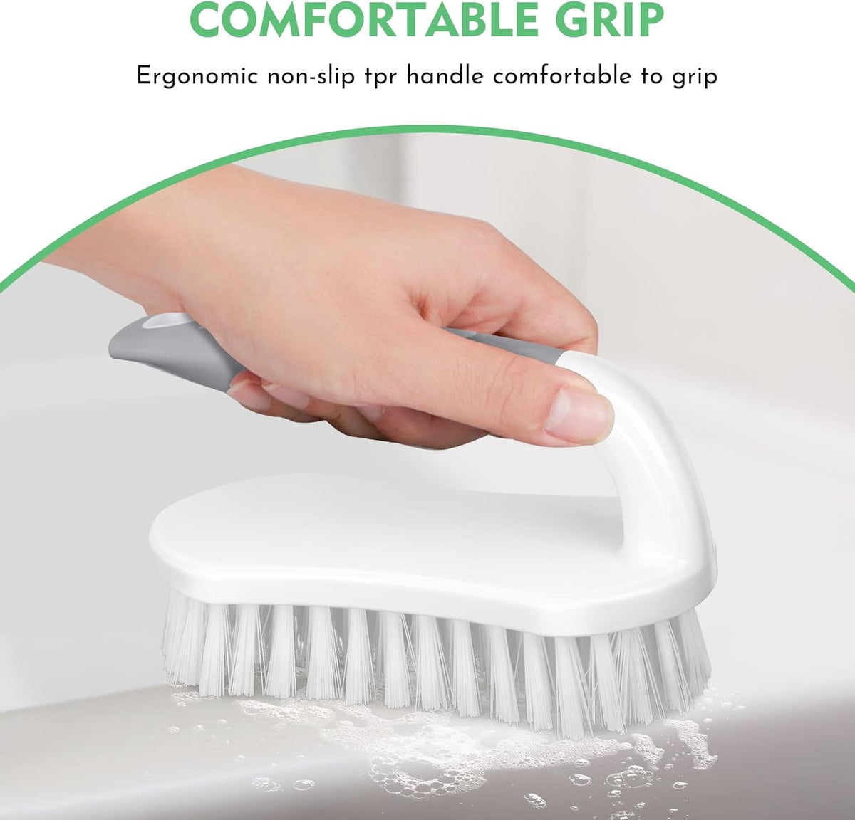 SetSail Scrub Brush, Heavy-Duty Scrub Brushes for Cleaning with Stiff Bristles Cleaning Brush for