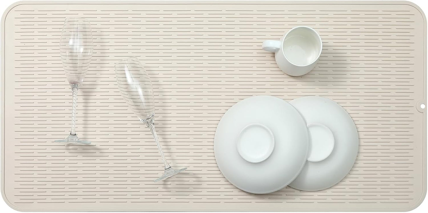Silicone Dish Drying Mat for Multiple Usage,Easy clean,Eco-friendly,Heat-resistant Silicone Mat for