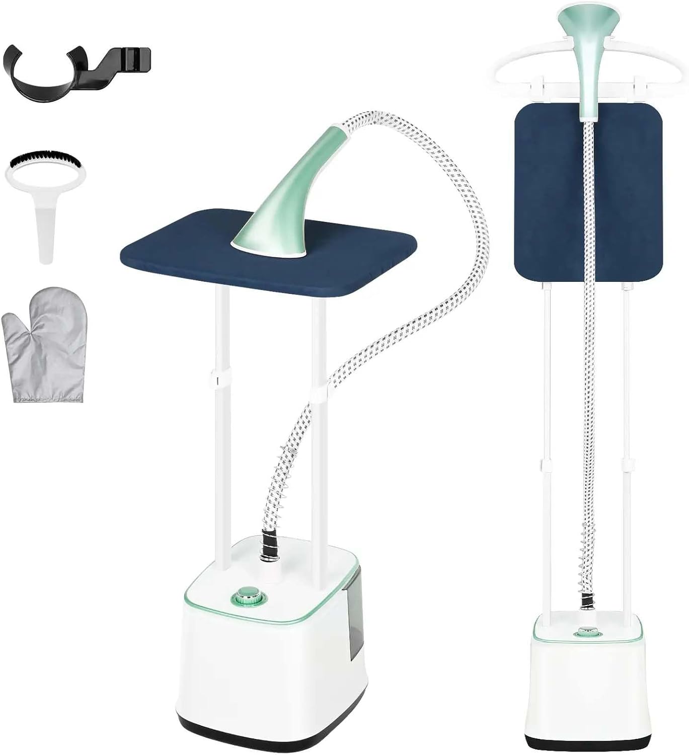 Standing Garment Steamer, 2000W Powerful Steamer for Clothes, 10 Steam Levels, 2.7L Water Tank for