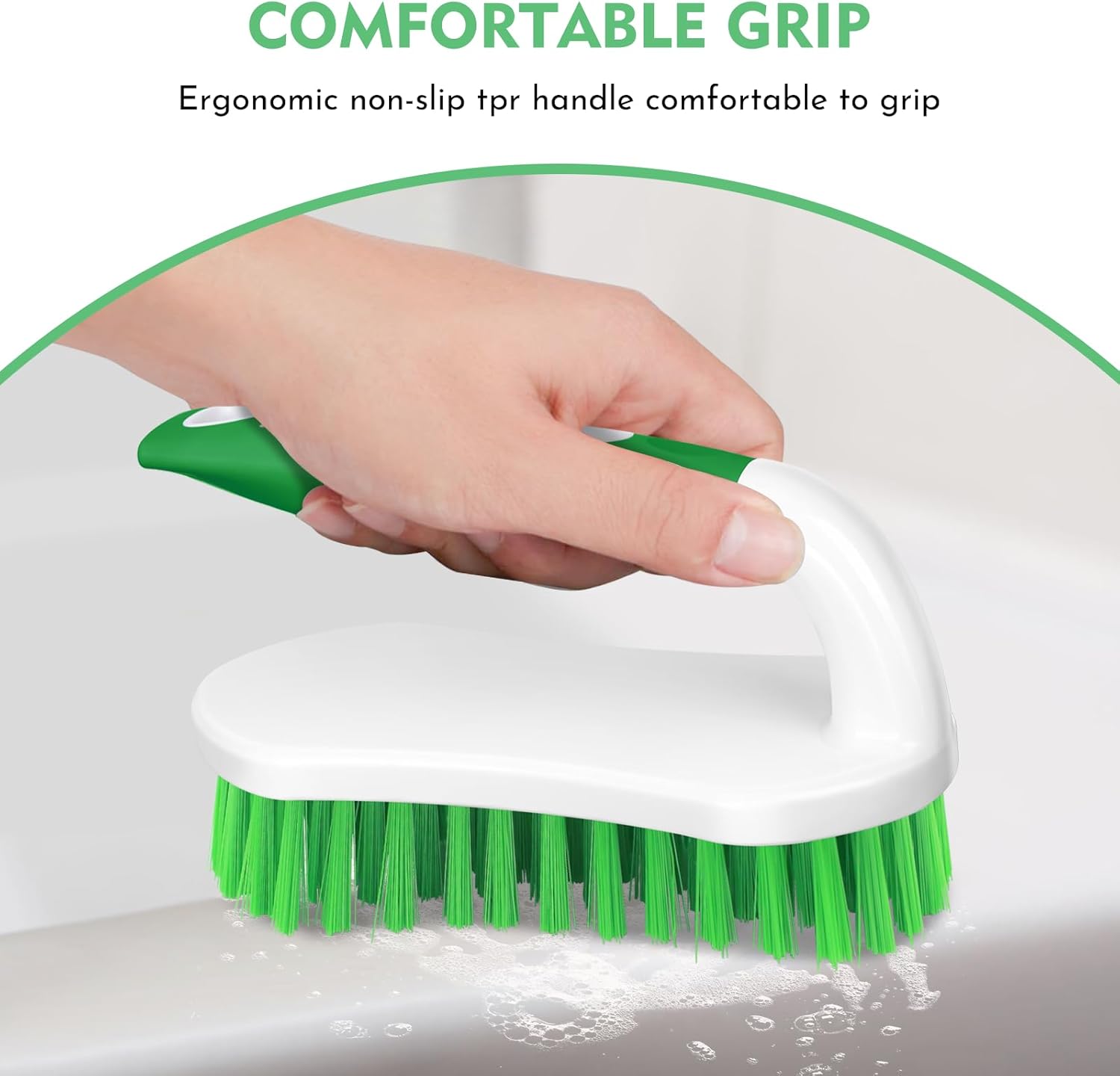 SetSail Scrub Brush, Heavy-Duty Scrub Brushes for Cleaning with Stiff Bristles Cleaning Brush for