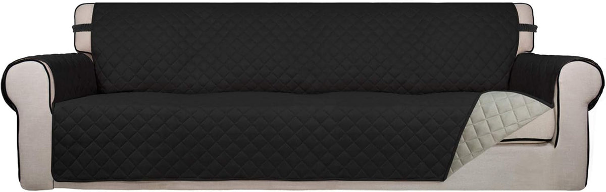 PureFit Reversible Quilted Sofa Cover, Water Resistant Slipcover Furniture Protector, Washable