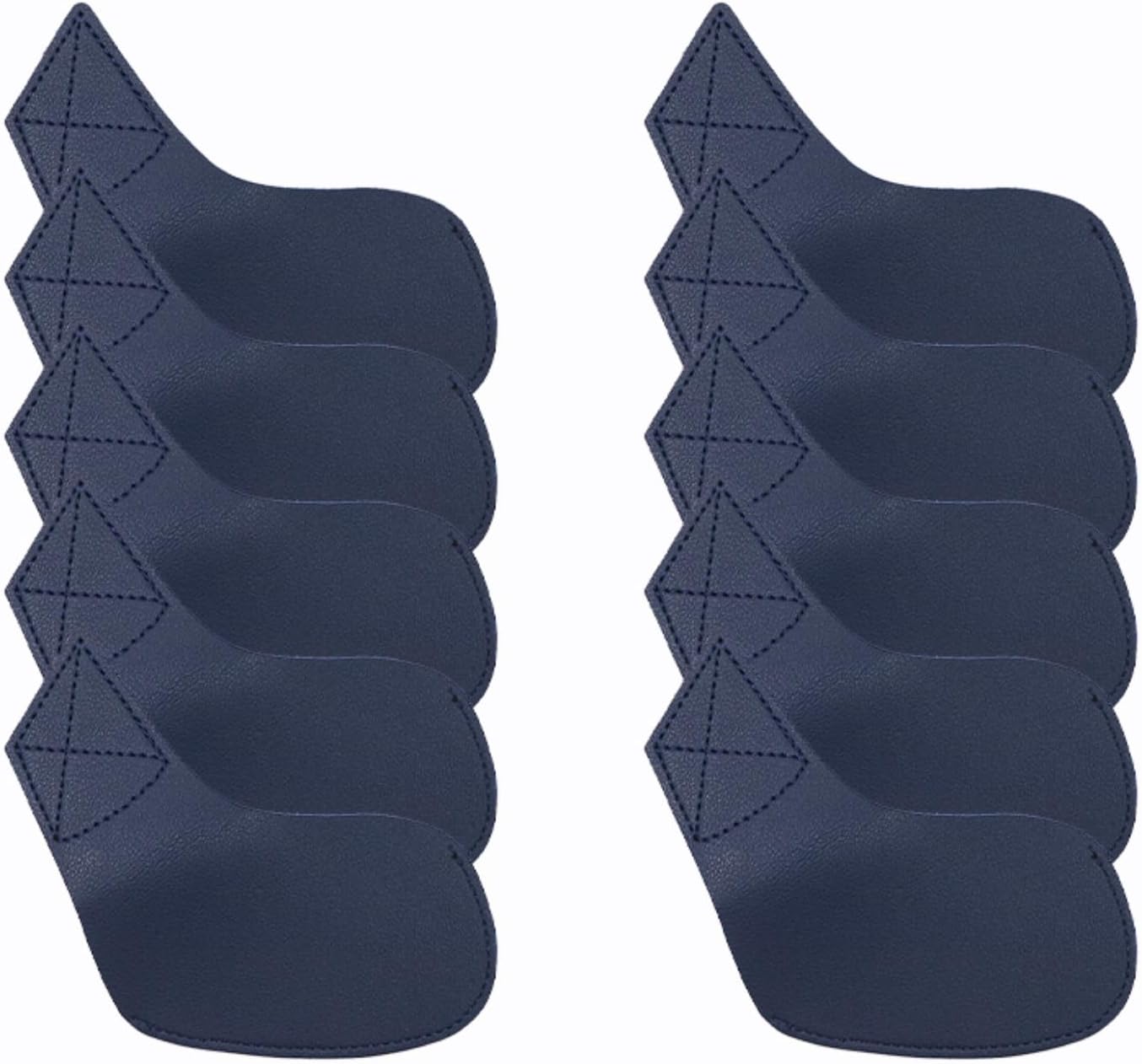 I Golf Iron Headcovers 10pcs PU Fit Both Right-Handed Clubs Golf Club Protector for Titleist