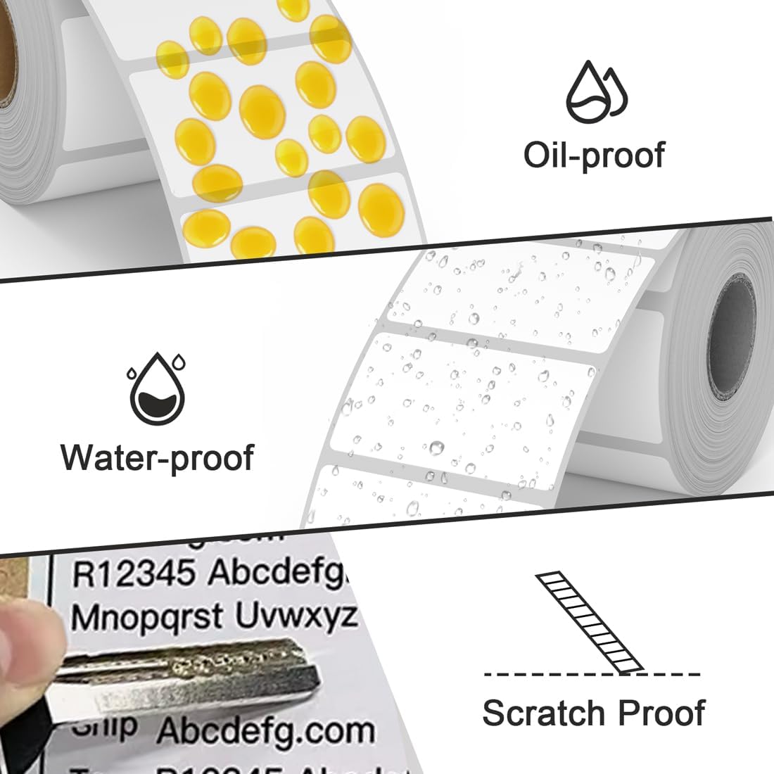 Thermal Labels 2-1/4 x 1-1/4, Adhesive Label Stickers 1000 Printer Papers for Barcode, FNSKU