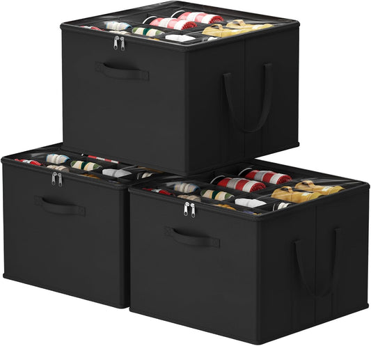 Lifewit Shoe Storage Organizer for Closet Fits 12-16 Pairs, Fabric Large Shoe Box Storage Container