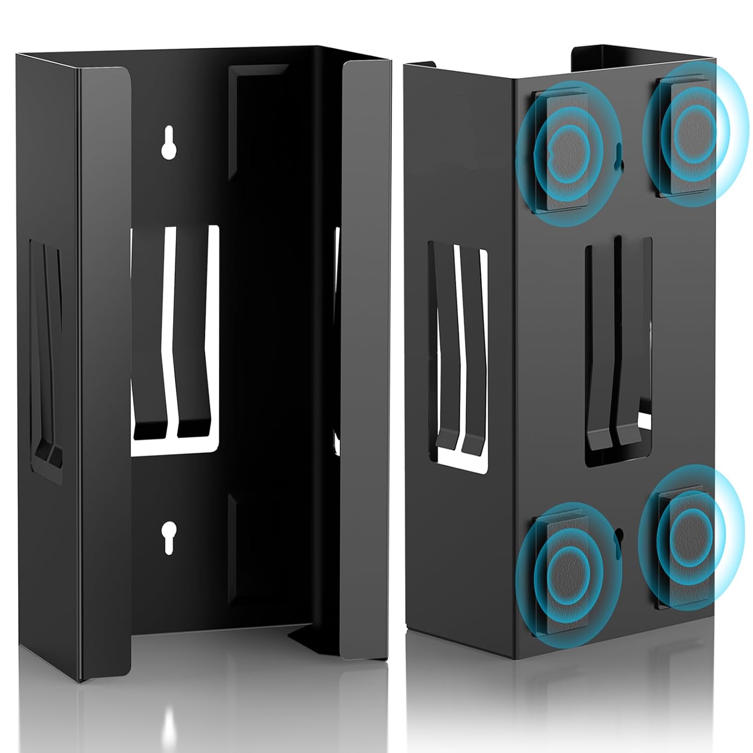 Magnetic Glove Box Holder, Disposable Glove Dispenser Wall Mount, Metal Glove Rack Organizer for