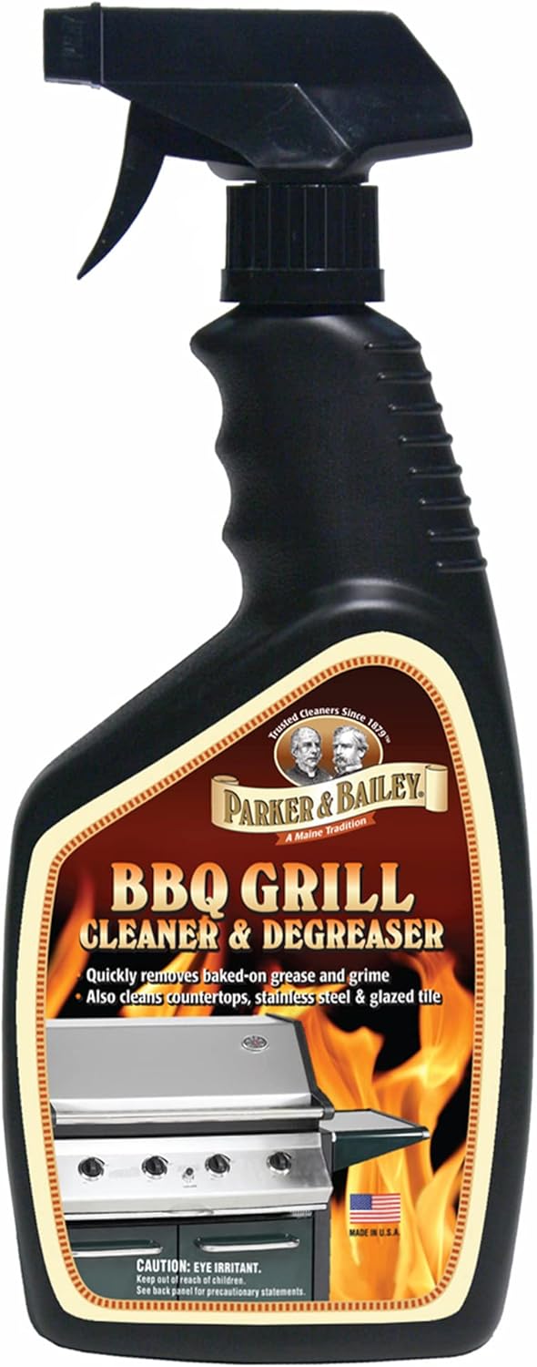 Parker & Bailey Grill Cleaner and Degreaser - BBQ Grill Cleaner Degreaser Cleaner Heavy Duty