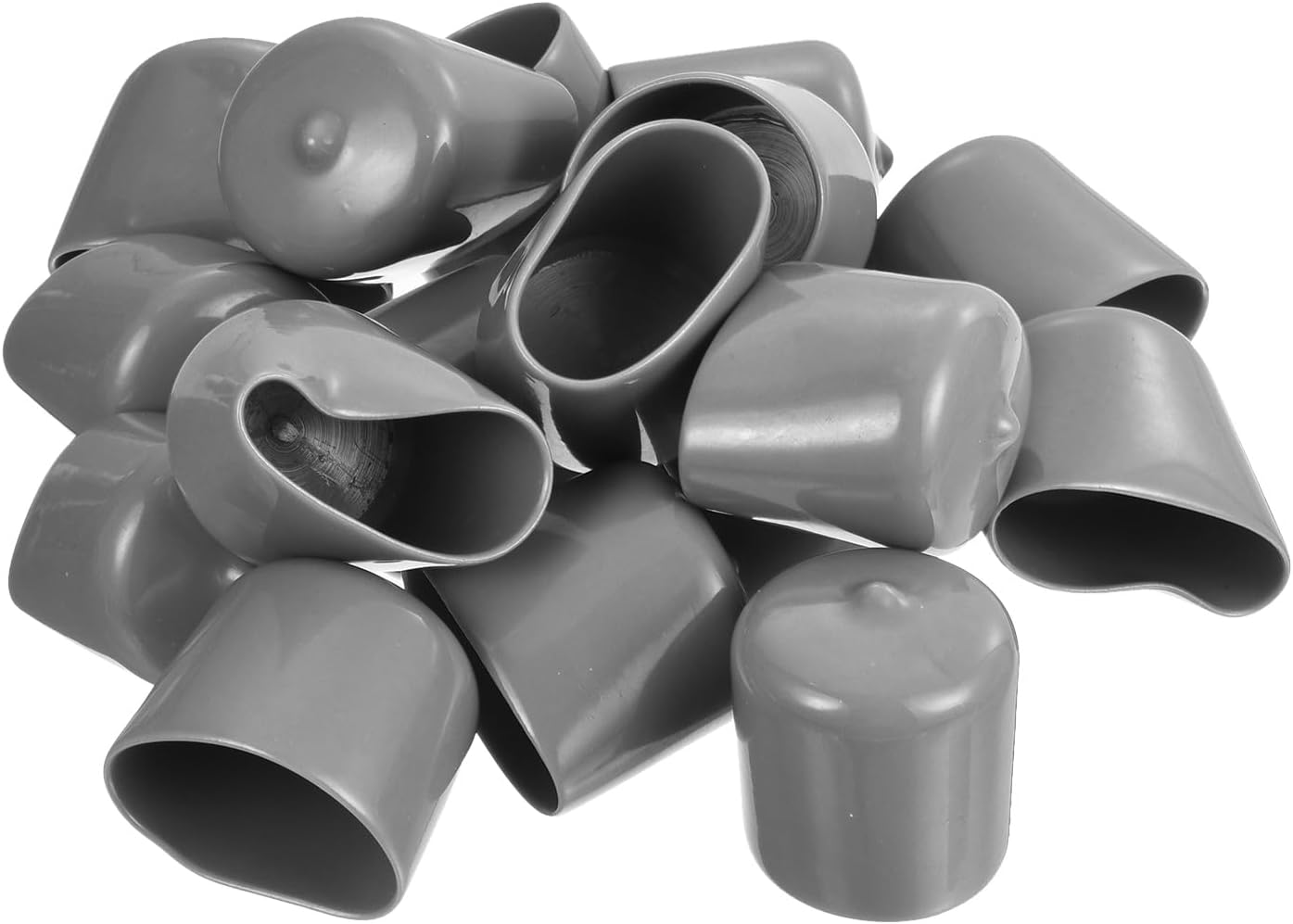 uxcell 20pcs Rubber End Caps Protective Caps 33mm ID Vinyl PVC Round Tube Bolt Cap Cover Screw