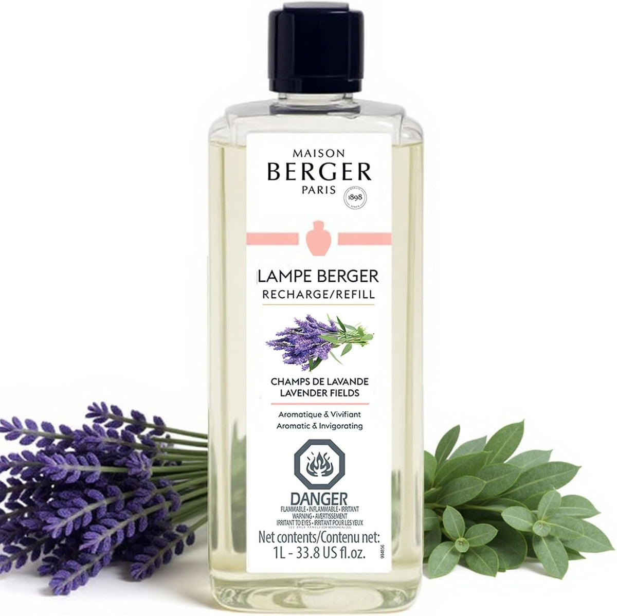 MAISON BERGER - Lavender Fields - Lampe Berger Fragrance Refill for Home Fragrance Oil Diffuser