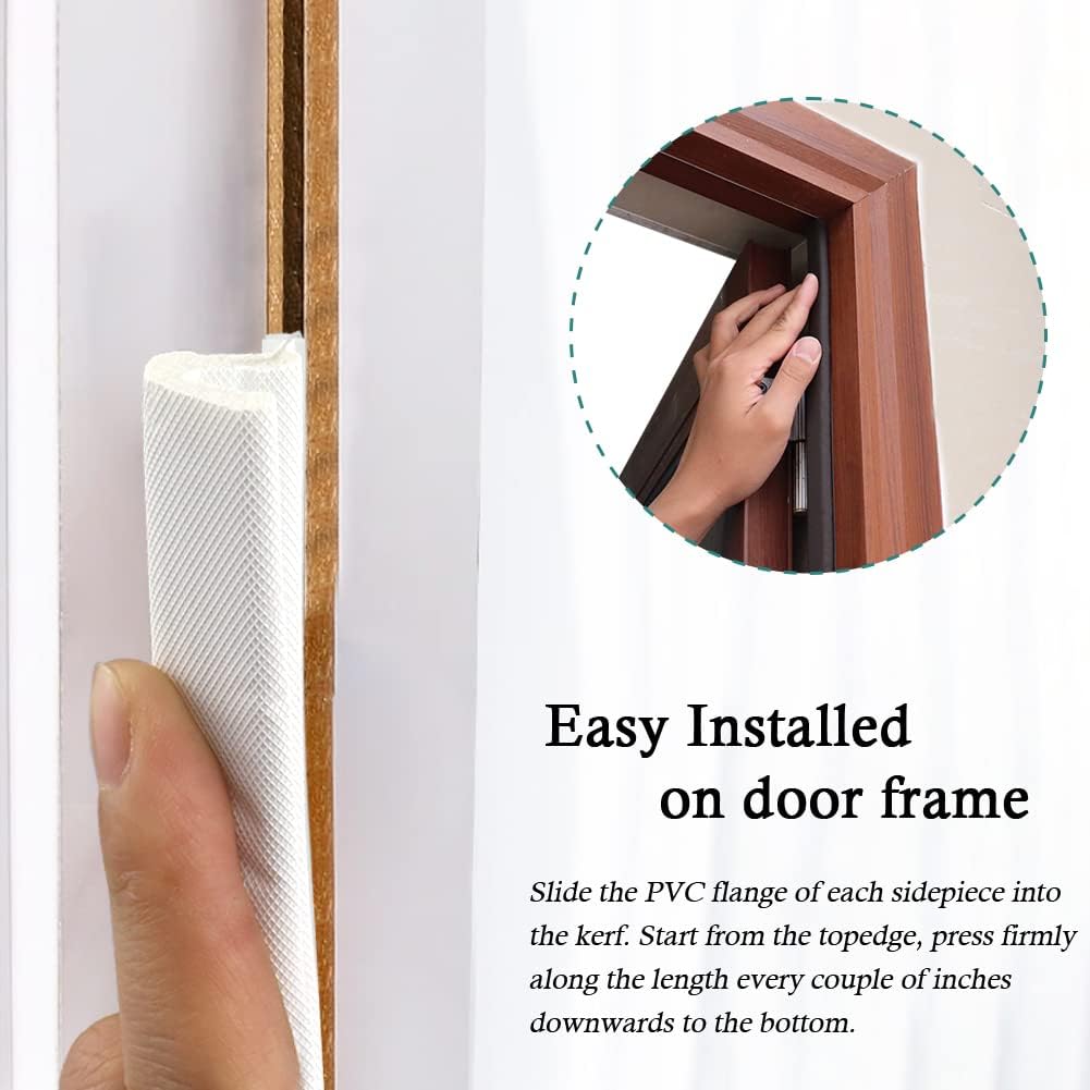 Kerf Weather Stripping Door Seal Strip 26 Ft Q Foam Door Weatherstrip Seal with Slot Card Slot