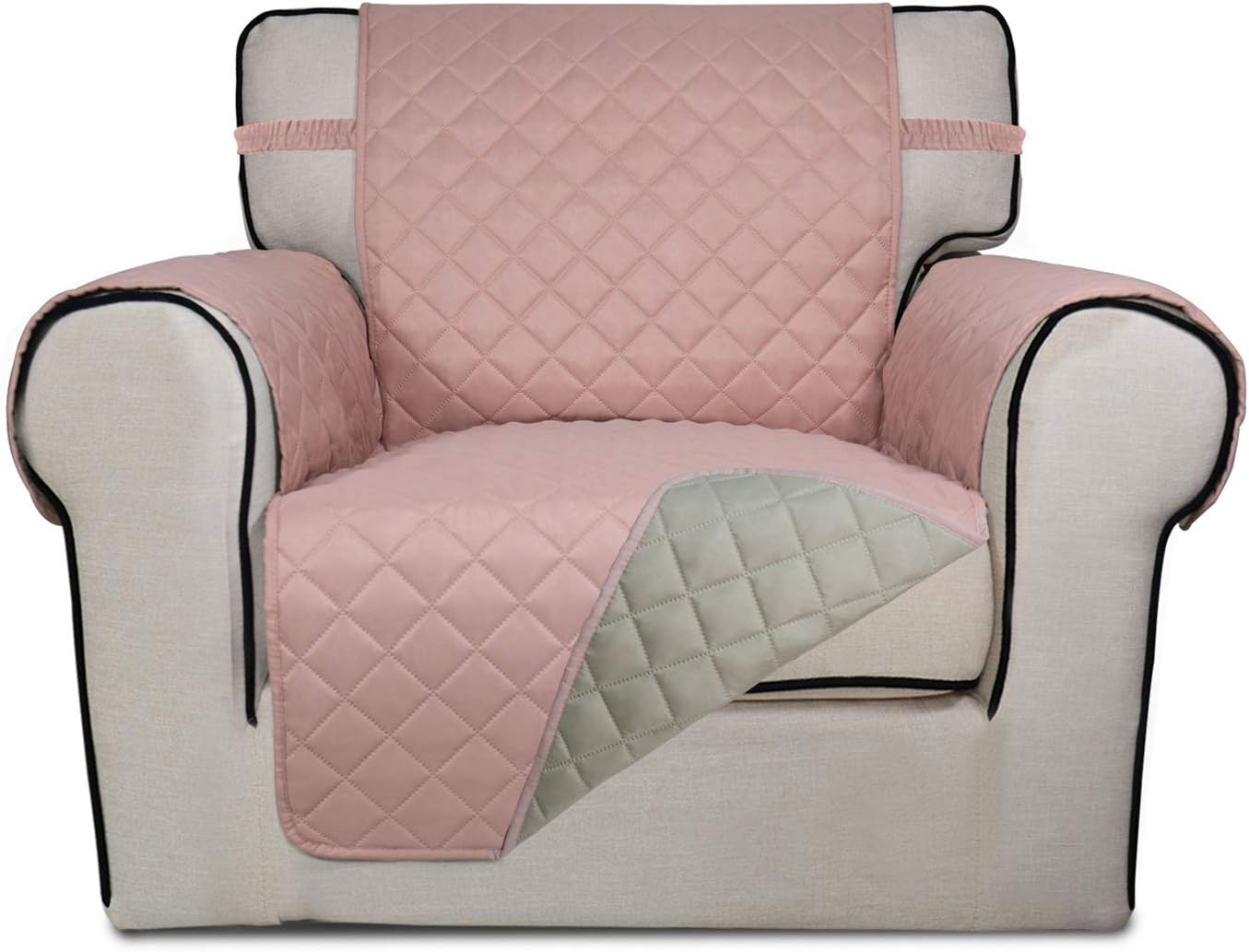 PureFit Reversible Quilted Sofa Cover, Water Resistant Slipcover Furniture Protector, Washable