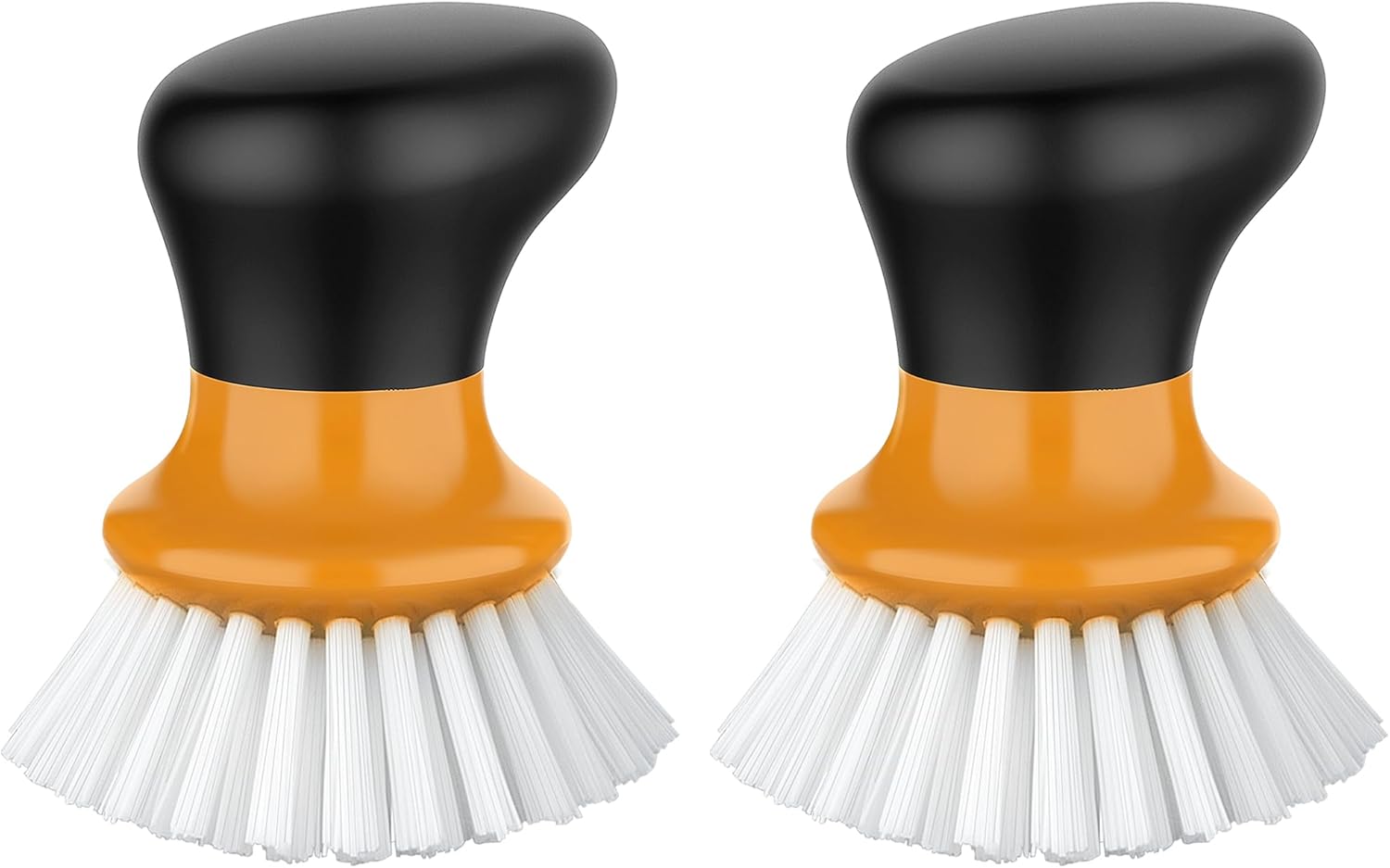 MR.SIGA Dish Scrub Brush, Palm Brush Dish Scrubber with Ergonomic Grip, Kitchen Brushes for Dishes