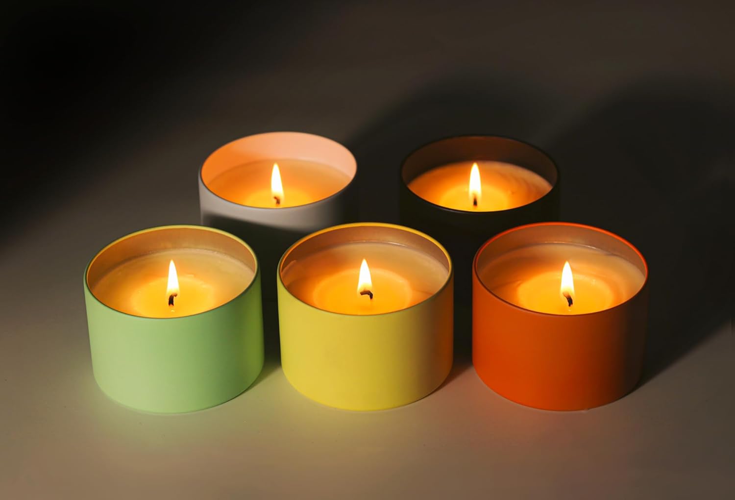 Aroparc Candle Tins 8oz with Lids, 24 Pack Seamless Candle Containers for Candle Making Supplies