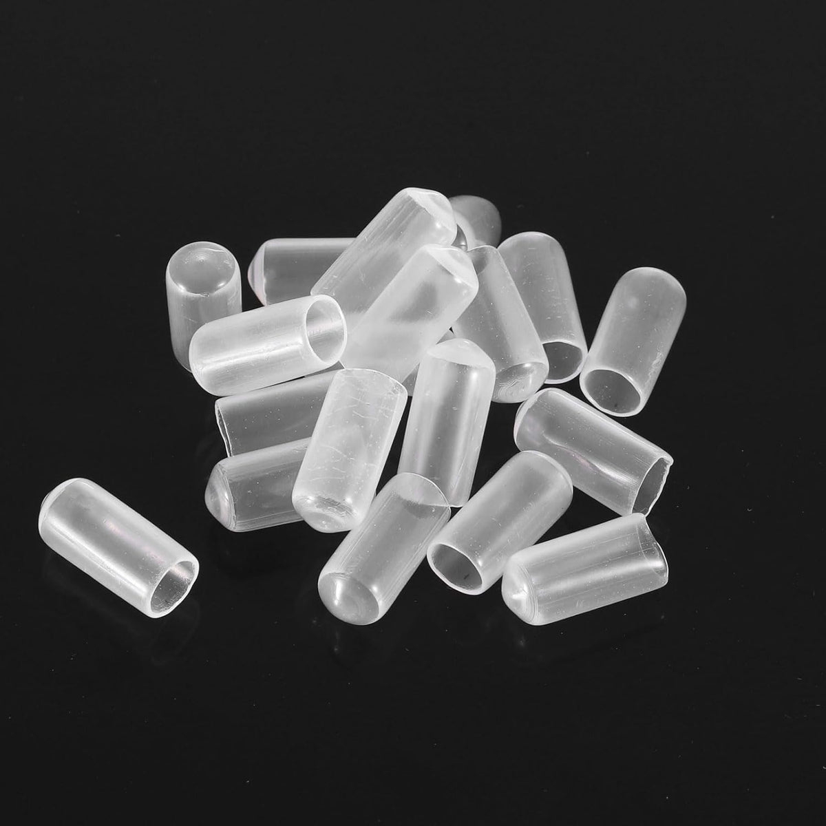 uxcell 20pcs Rubber End Caps 7mm ID Vinyl PVC Round Tube Bolt Cap Cover Screw Thread Protectors