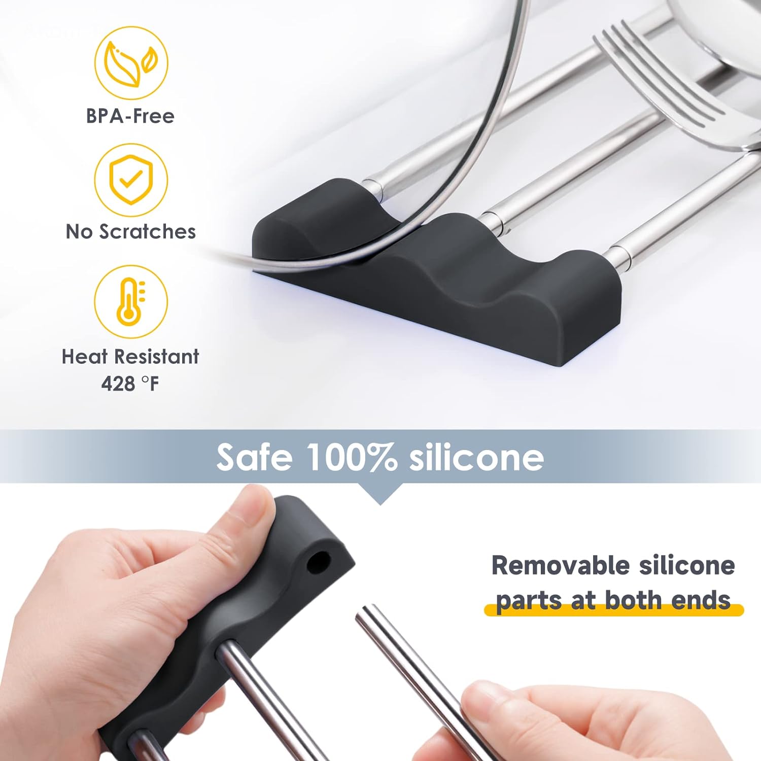 Tomorotec Adjustable Over-The-Sink Kitchen Rack for Dishcloths, Sponges, Bottles and Brushes