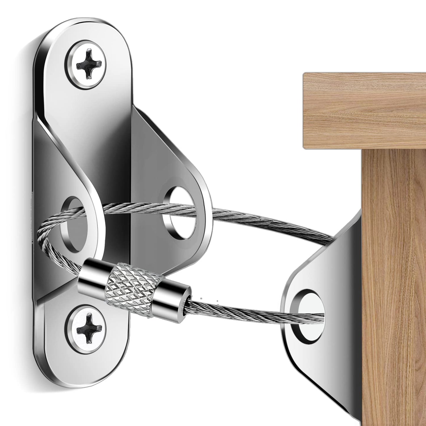 Furniture Anchors (10 Packs) Anti Tip Furniture Anchors for Baby Proofing, Furniture Wall Anchor
