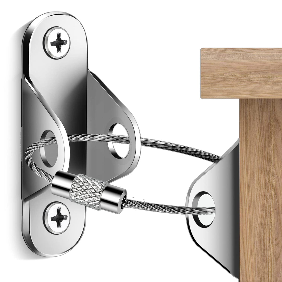 Furniture Anchors (10 Packs) Anti Tip Furniture Anchors for Baby Proofing, Furniture Wall Anchor