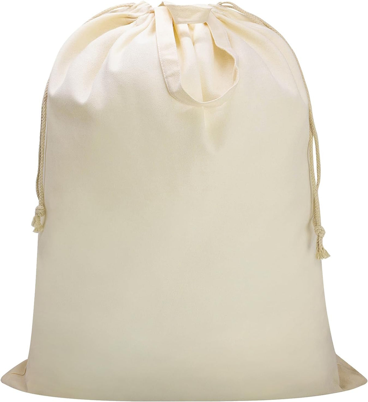 Canvas Laundry Bag 33"x 35", Thick Cotton Laundry Bag with Handles & Drawstring, Extra Large Heavy