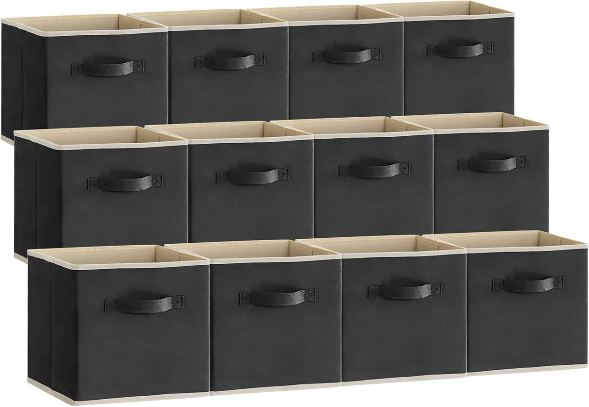 Lifewit 12 Packs Storage Cubes, 11 Inch Cube Storage Bins, Foldable Decorative Fabric Storage