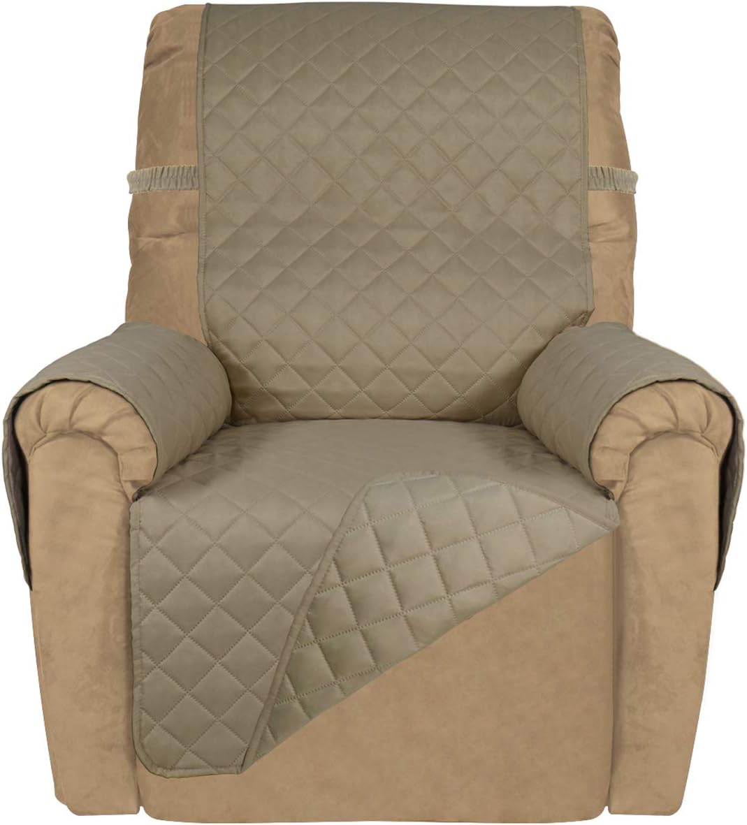PureFit Reversible Quilted Sofa Cover, Water Resistant Slipcover Furniture Protector, Washable