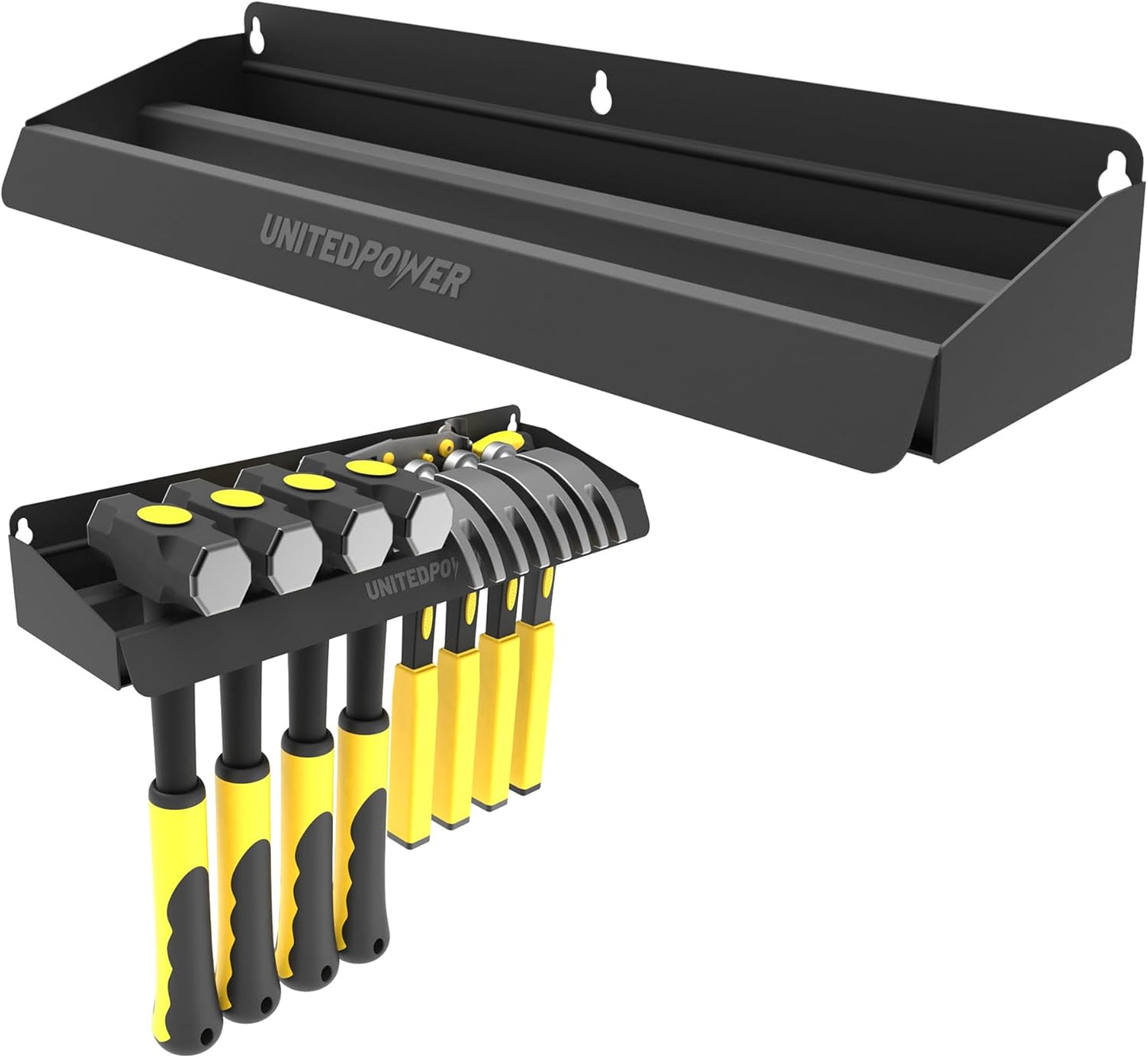 UNITEDPOWER Hammer Holder, Wall Mount Storage Rack Organizer for Workshop, Shed, Garage, Home, Fit