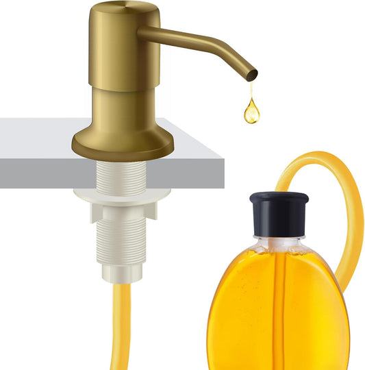 Soap Dispenser for Kitchen Sink and Extension Tube Kit, Stainless Steel Countertop SoapDispenser