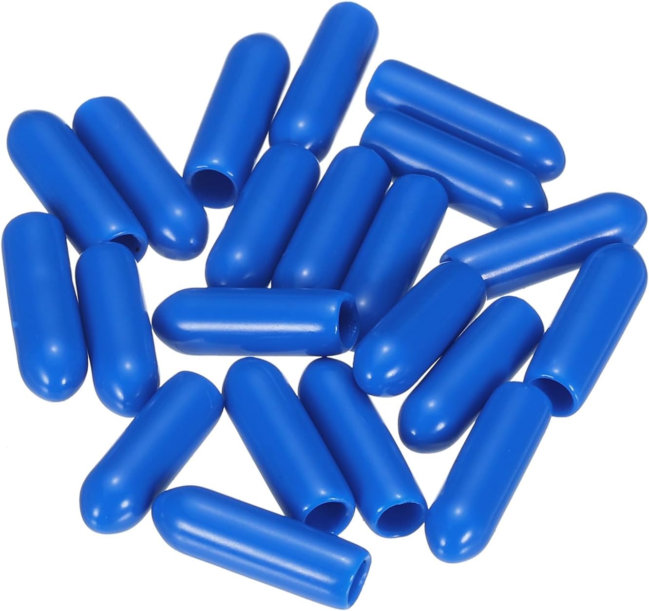 uxcell 20pcs Rubber End Caps 3.5mm ID Vinyl PVC Round Tube Bolt Cap Cover Screw Thread Protectors