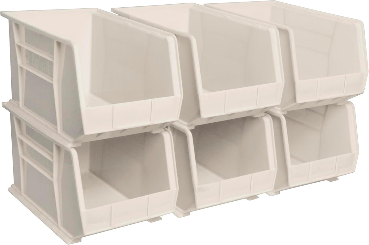 Akro-Mils 30260 AkroBins Plastic Storage Bins, Space-Saving Stackable Bins for Garage, Pantry