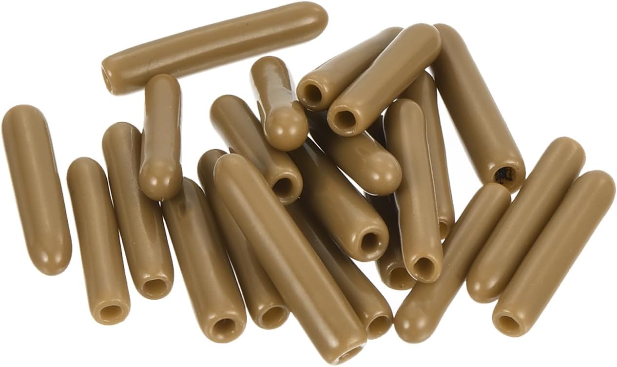 uxcell 20pcs Rubber End Caps 1.5mm(1/16") ID Vinyl PVC Round Tube Bolt Cap Cover Screw Thread
