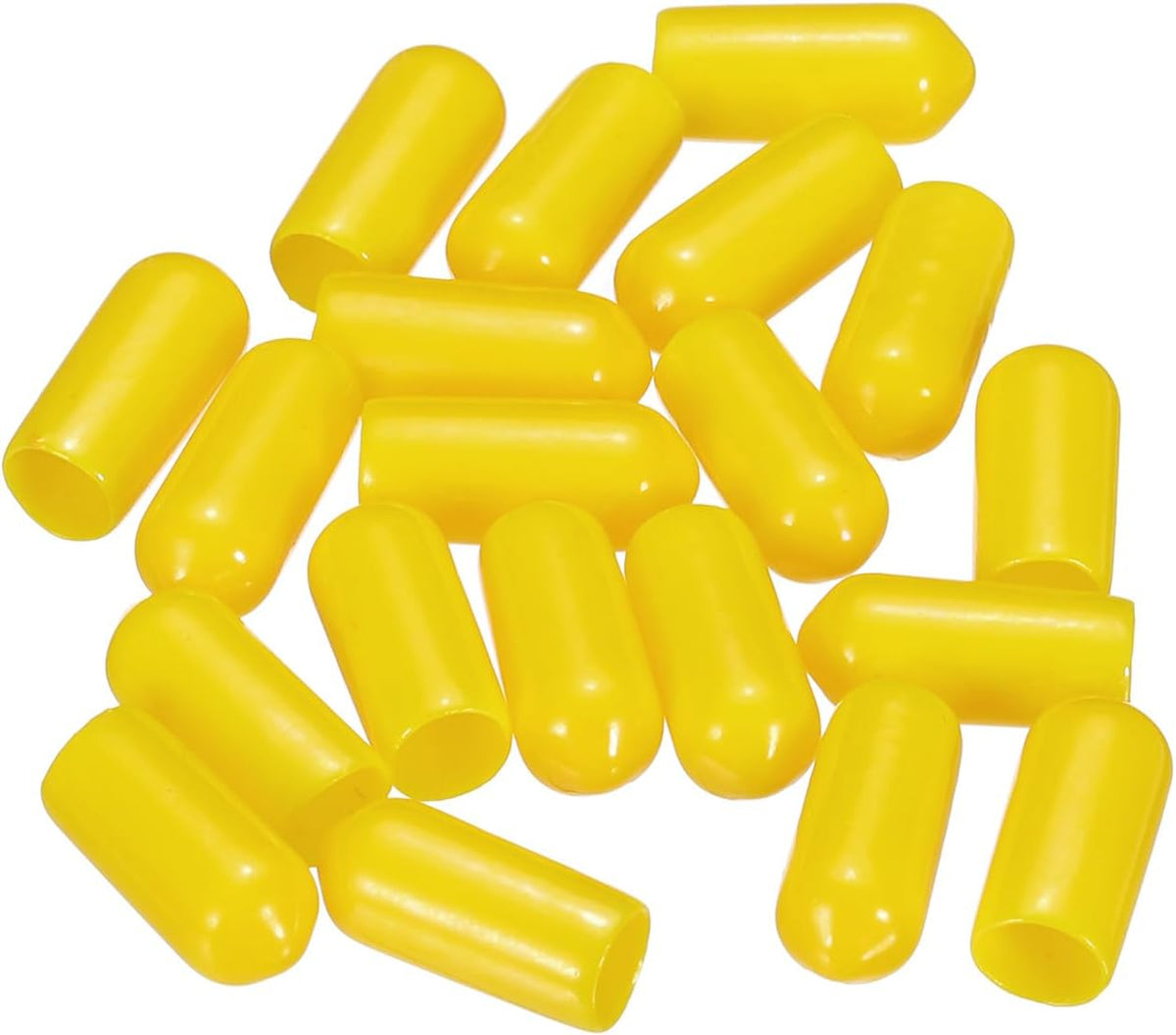 uxcell 20pcs Rubber End Caps 6mm(1/4") ID Vinyl PVC Round Tube Bolt Cap Cover Screw Thread