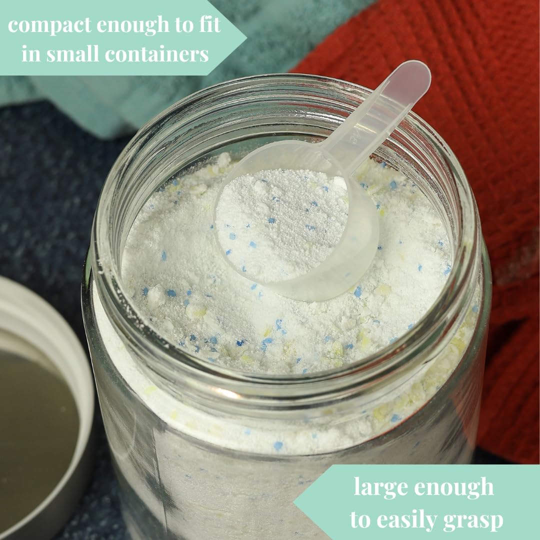 4 Pack – 2 Tablespoon Plastic Measuring Scoop – 1/8 cup / 29.6cc / 29.6 ml / 1 oz. – for Protein