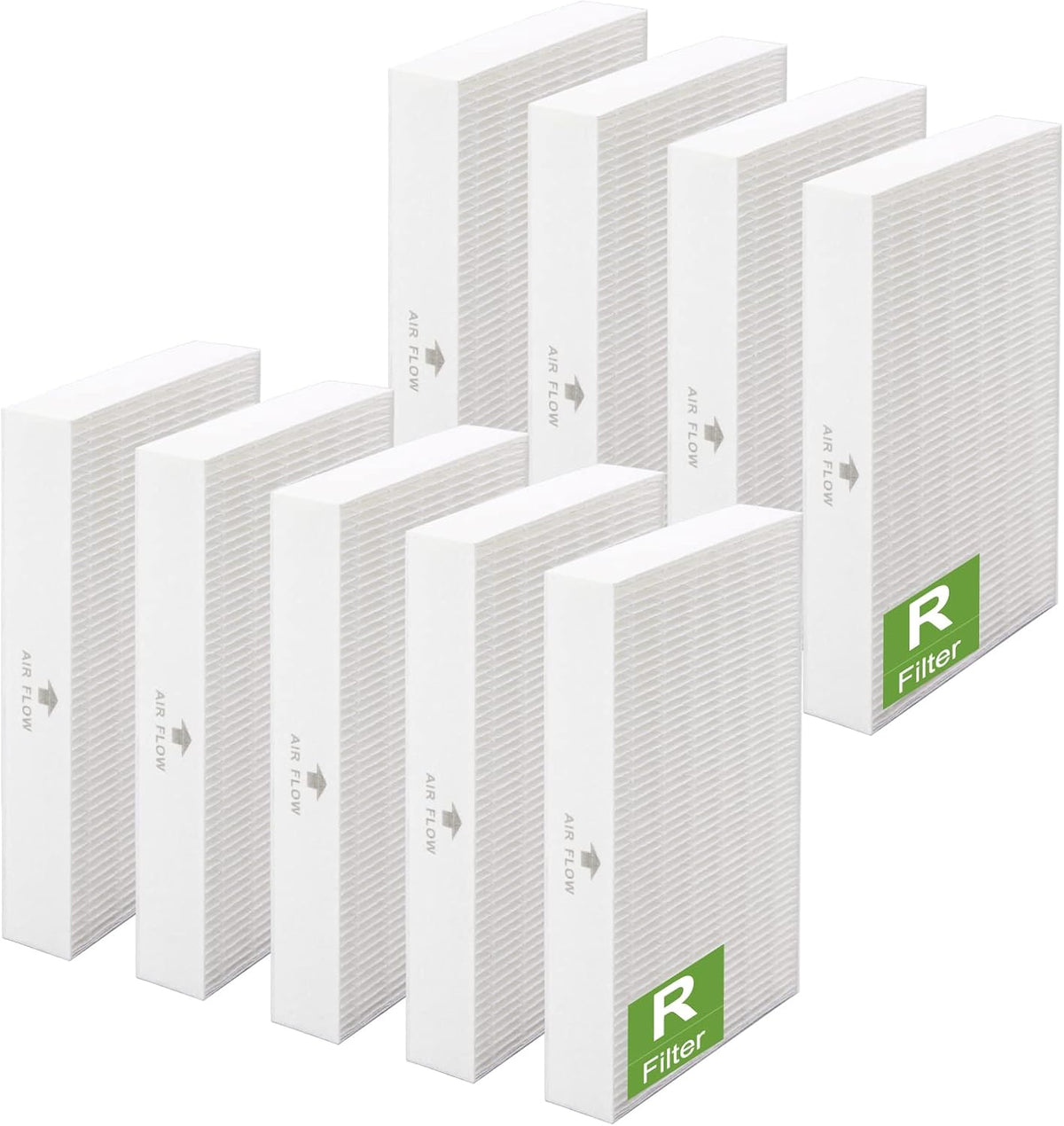 Smilyan 9 Pack Hpa300 HEPA Replacement Filter R for Honeywell HPA300 HPA200 HPA100 HPA090 Series