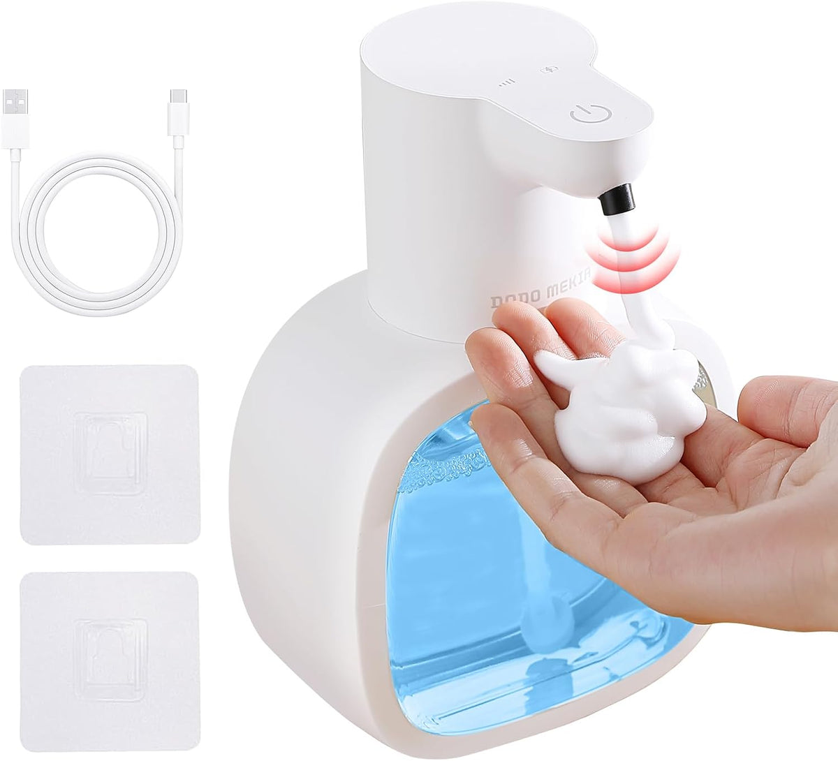 Automatic Foaming Soap Dispenser, 17oz/500ml Touchless Rechargeable with 4-Level Adjustable & IPX5
