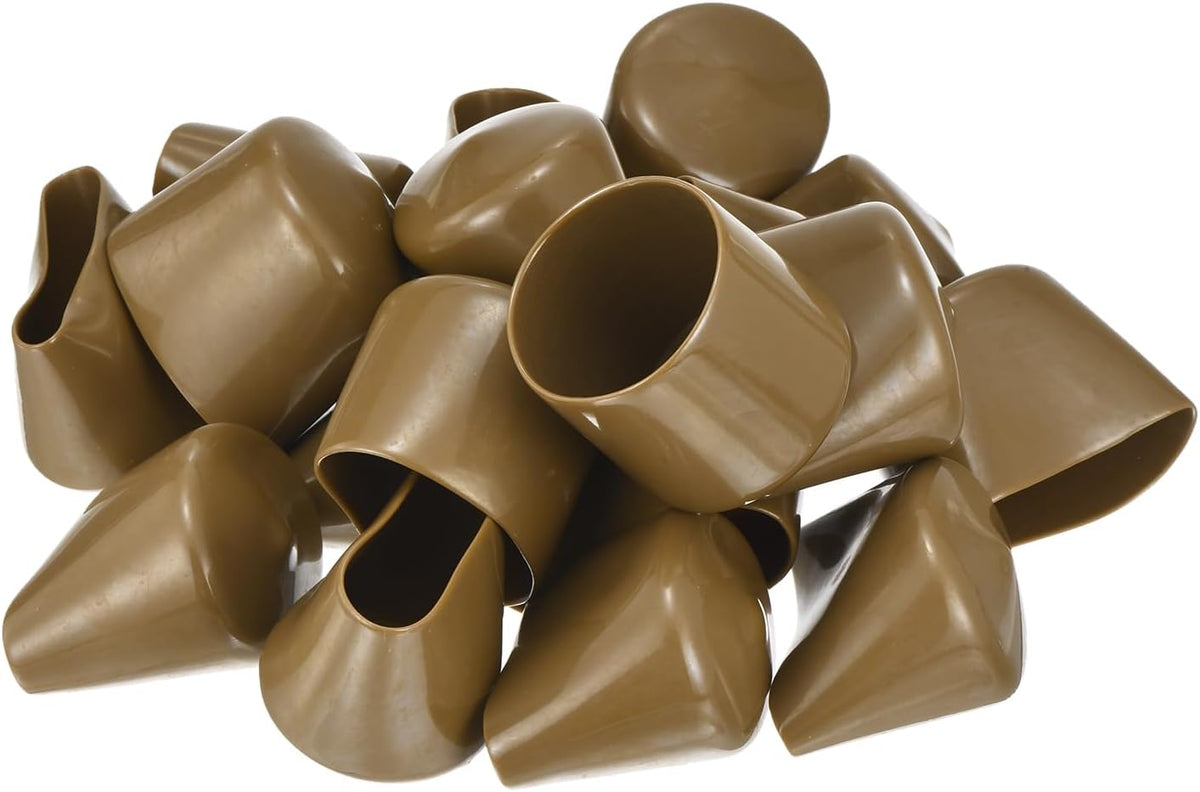 uxcell 20pcs Rubber End Caps 44mm(1 3/4") ID Vinyl PVC Round Tube Bolt Cap Cover Screw Thread