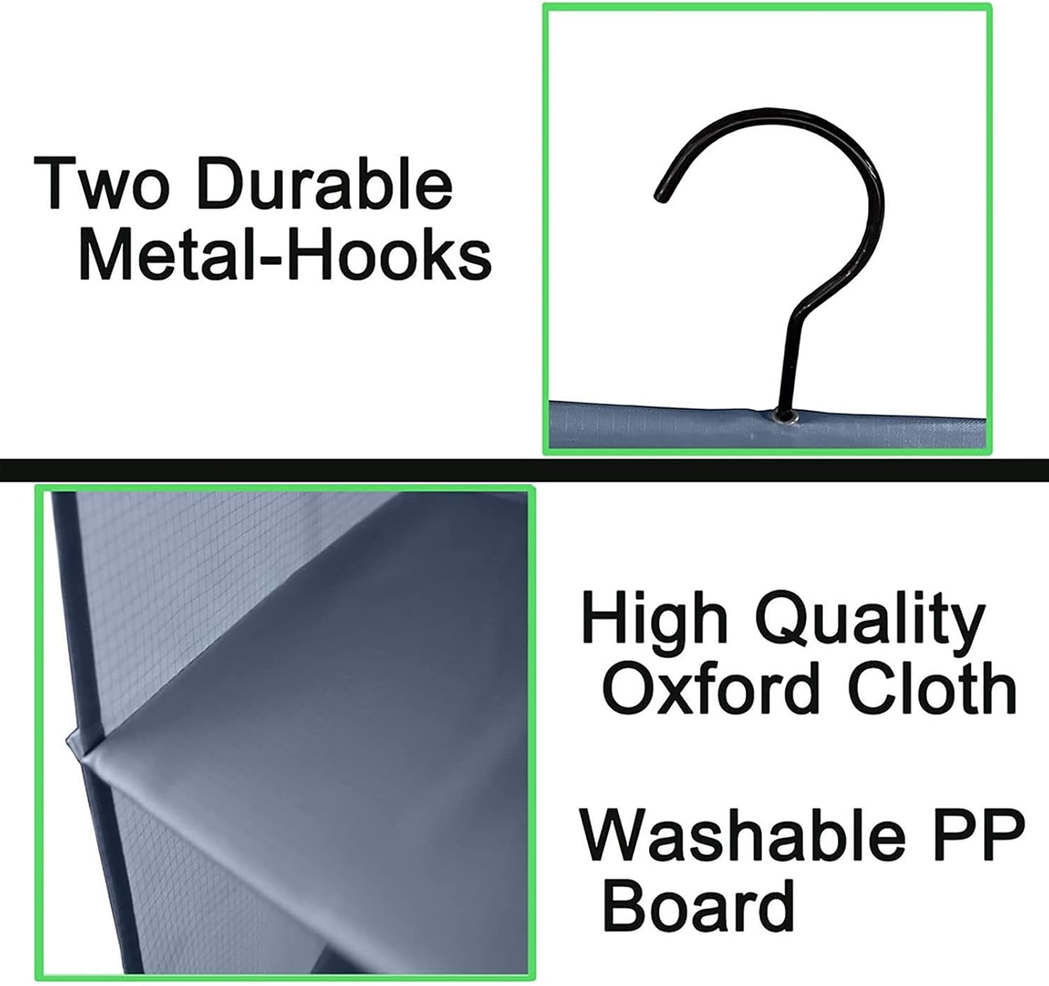 Hanging Closet Organizer, Easy Mount Foldable 4-Shelf Hanging Closet Wardrobe Storage Shelves