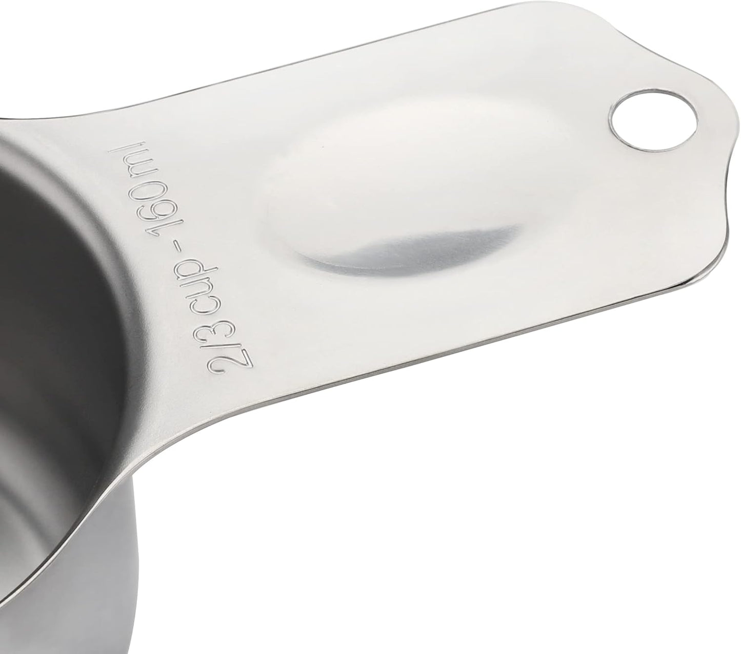 Stainless Steel Measuring Cups Set of 7 Stackable Heavy Duty Measuring Cups for Dry and Liquid