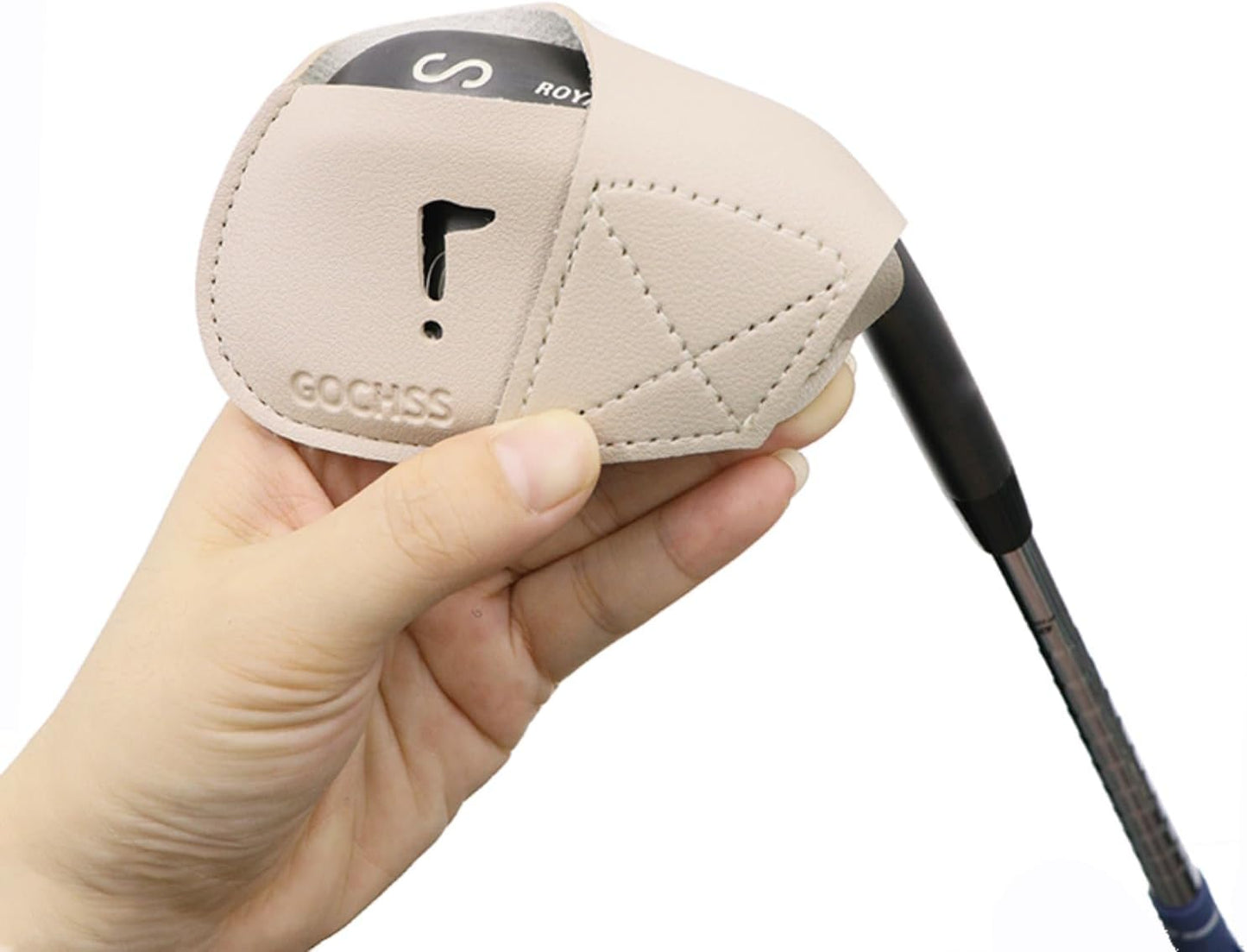 I Golf Iron Headcovers 10pcs PU Fit Both Right-Handed Clubs Golf Club Protector for Titleist