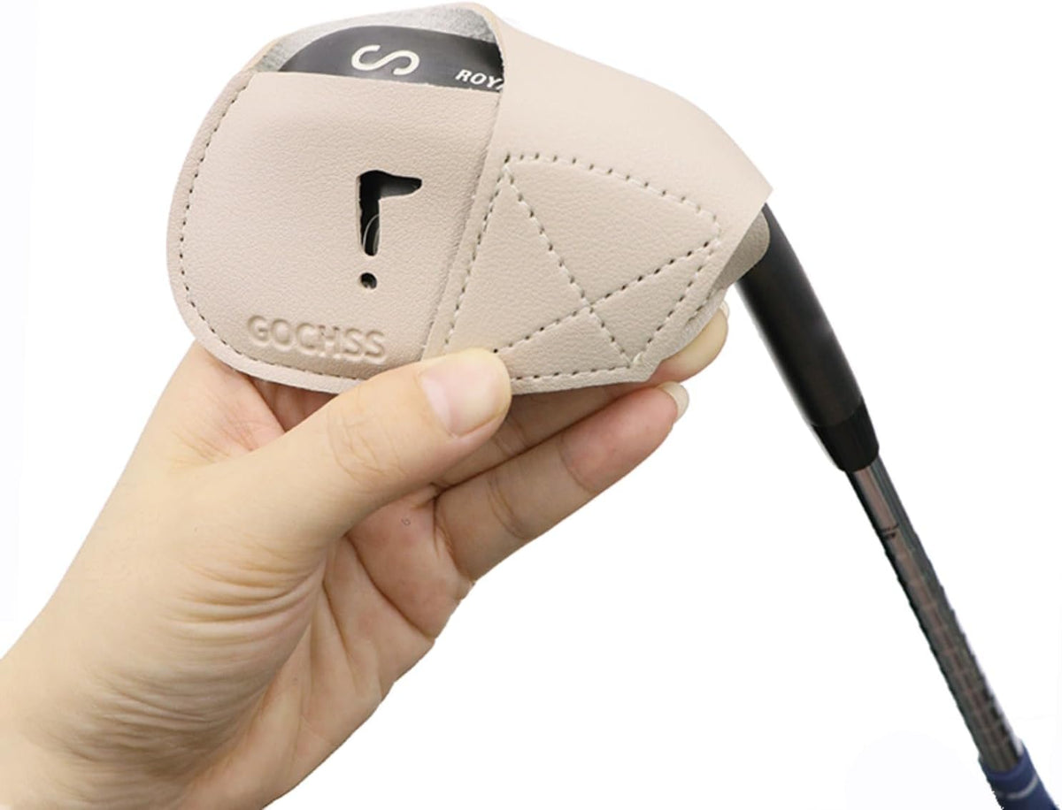 I Golf Iron Headcovers 10pcs PU Fit Both Right-Handed Clubs Golf Club Protector for Titleist