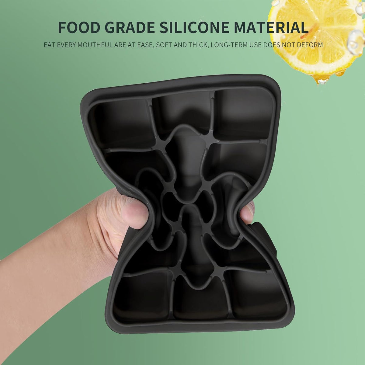 Tvmania Ice Cube Trays Set of 2, Easy Release 15 Flexible Silicone Ice Cube Molds with Removable