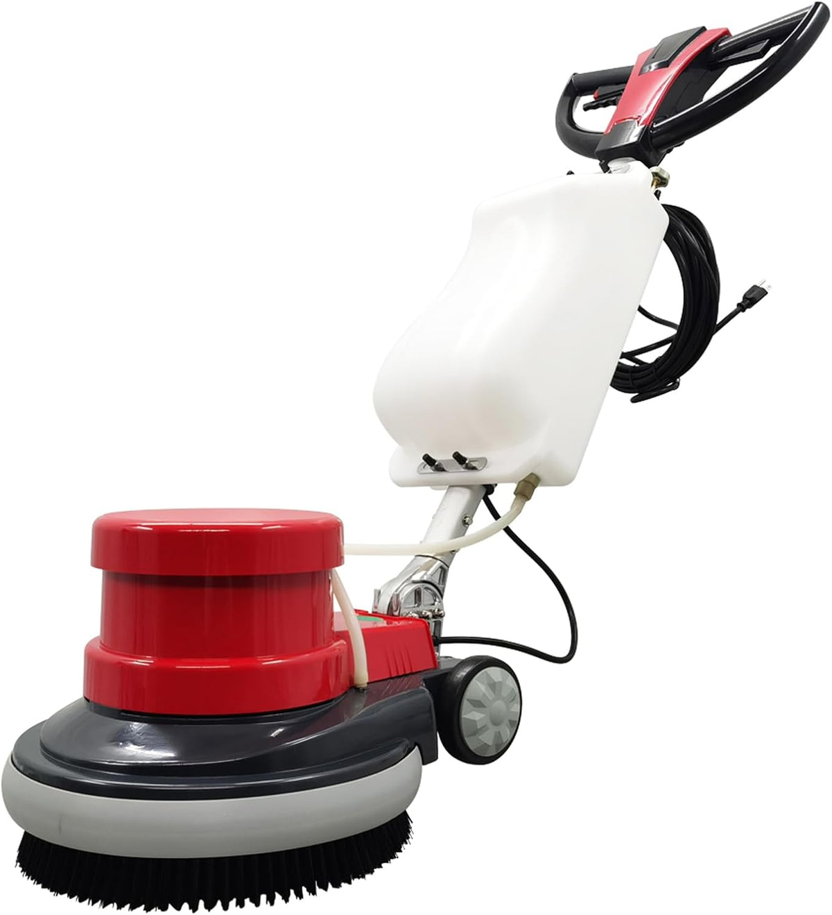 Floor Scrubber Buffer Polisher Commercial Floor Scrubber Machine 17" Tile Floor Cleaning and