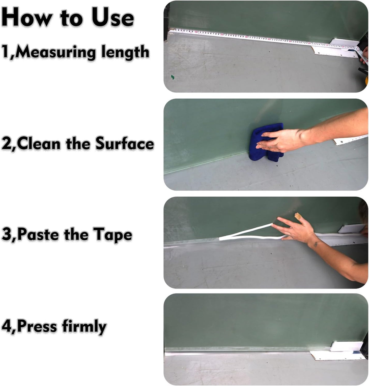 Silicone Seal Weather Stripping Tape 16.5 Feet Strip Bottom Draft Insulation Stopper Tape
